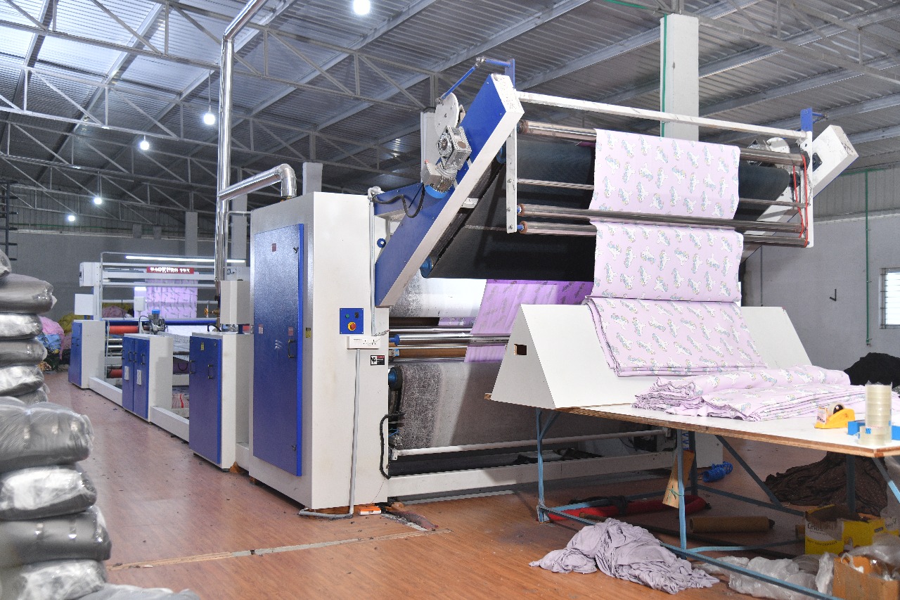 Europlus Felt Open Width Compactor Machine in operation